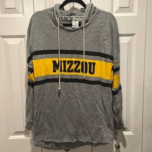 PINK Victoria’s Secret Gray Mizzou Tunic Hoodie